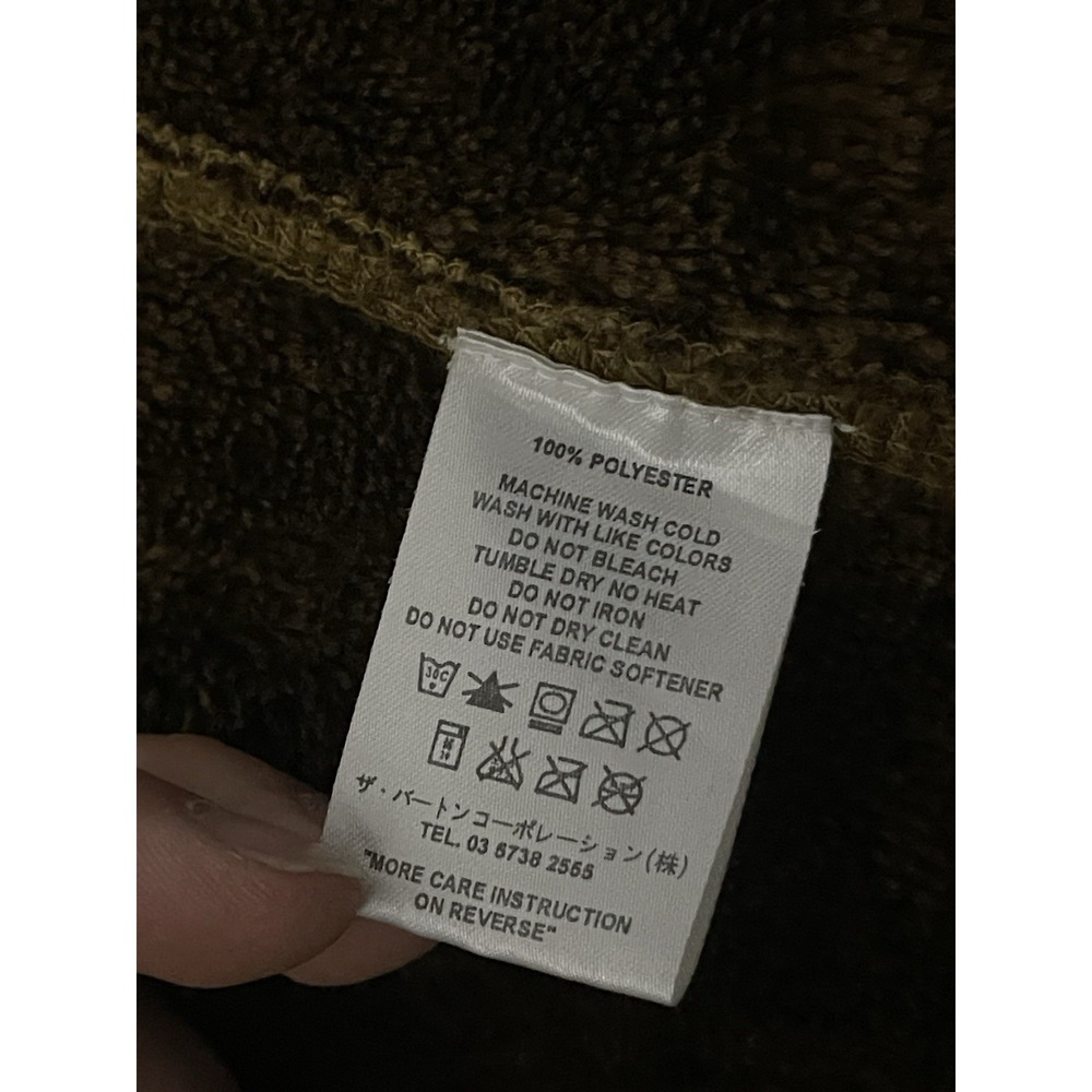 Burton AK Fleece Jacket Mens‎ XL Brown Black Full Zip Outdoor Technical Layer - Picture 9 of 9